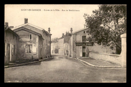 55 - LIGNY-EN-BARROIS - ENTREE DE LA VILLE - RUE DE NEUFCHATEAU - CAFE DU PARC - EDITEUR BAZAR LINEEN - VOIR ETAT - Ligny En Barrois