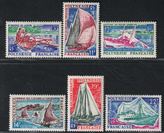 1966 Polinesia, Navi, Yvert N. 36/41, MNH** - Autres & Non Classés