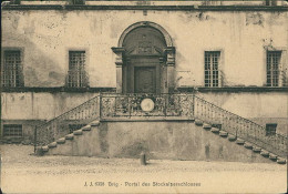 SWITZERLAND - BRIGUE-GLIS / BRIG - PORTAL DES STOCKALPERSCHLOSSES - ED. JULLIEN FRERES - MAILED 1938 (19531) - Brigue-Glis 