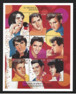 ● 1995 ST. VINCENT GRENADINES  ֍ 60° ELVIS PRESLEY ֍ Cantante ● Musica ● BF ** 9 Valori ● $ 9 ● Lotto XX ● - St.Vincent & Grenadines