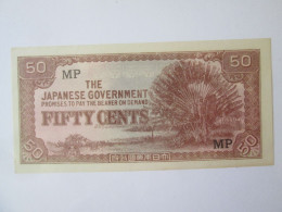 Malaya 50 Cents 1942 MP Banknote UNC Japanese Occupation WWII - Malesia