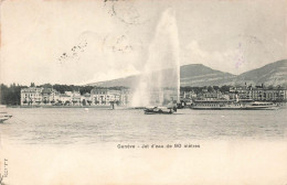 SUISSE - Genève - Jet D'eau De 90 Mètres - Bateaux - Carte Postale Ancienne - Genève
