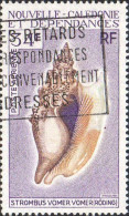Nle-Calédonie Avion Obl Yv:115 Mi:497 Strombus Vomer Vomer Roding (Belle Obl.mécanique) - Conchiglie