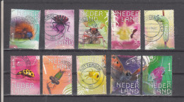 Nederland 2018 Nvph Nr 3658 - 3667, Mi Nr 3658 - 3667, Beleef De Natuur, Insecten, Insects, Spinnen, Gestempeld Compleet - Used Stamps