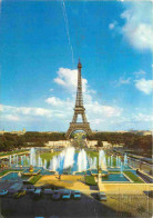 75 - Paris - Tour Eiffel - Jardins Et Jets D'eau Du Trocadéro - Automobiles - CPM - Voir Scans Recto-Verso - Eiffelturm