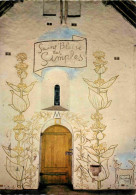 91 - Milly La Foret - Intérieur De La Chapelle Saint Blaise Décorée Par Jean Cocteau - Art Peintures Murales - La Porte - Milly La Foret