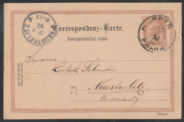 Österreich: 1892, GA- Fernpostkarte, 2 Kr. Kaiser Franz Joseph, Nach  Neustrelitz.   Tagesstpl. PRAG / PRAHA - Postkarten