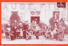 39634 /  82-MONTECH  ◉  Club Collectionneurs Bourse 3ème Dimanche De Février-REPRODUCTION Place LAFARGUE Café AUGE 1908 - Montech