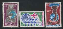 1970 Polinesia, Yvert # 77/79, P.A.T.A. MNH** - Autres & Non Classés