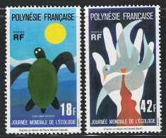 1976 Polinesia, Yvert # 108/09, Giornata Mondiale Ecologia MNH** - Autres & Non Classés