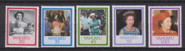 VANUATU-1987-N846/860** 40 Ième ANNIVERSAIRE DU MARIAGE DU COUPLE ROYAL - Vanuatu (1980-...)