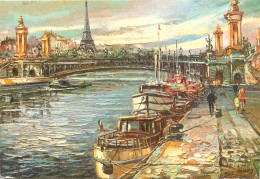 CPM Pont Alexandre III Et Tour Eiffel - Eiffelturm