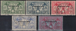 TIMBRE NOUVELLES NEW HEBRIDES SERIE TAXE POSTAGE DUE N° 6/10 OBLITERES - Timbres-taxe