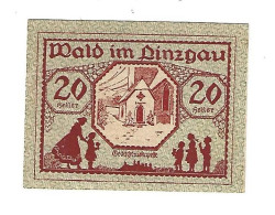 *notgeld   Austria  Wald Im Pinzgau   20 Heller 1129c Cat Val 2,00 Euro - Austria