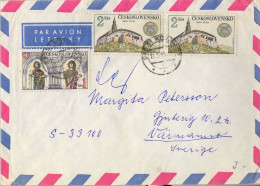 1983 ,  CHECOSLOVAQUIA  , SOBRE CIRCULADO , CORREO AÉREO , AIR MAIL , POR AVIÓN - Briefe U. Dokumente