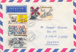 1979 , PARTIZANSKE ,  CHECOSLOVAQUIA  , SOBRE CIRCULADO , CORREO AÉREO , AIR MAIL , POR AVIÓN - Briefe U. Dokumente