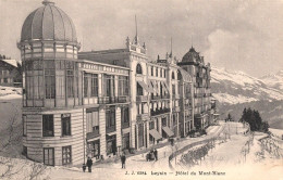 LEYSIN - Hotel Du Mont-Blanc  (2 Scans) - Leysin