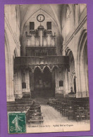 (RECTO / VERSO) AUMALE EN 1914 - EGLISE - NEF ET ORGUES - ORGAN - PETITE DECHIRURE EN BAS - CPA - Aumale