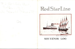 Souvenir Log, SS Pennland, Captain VL Making, 1931, Design By Louis Royon, RED STAR LINE - Andere & Zonder Classificatie