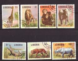 Liberia 669 T/m 675 Used Wild Animals Nature Lion (1966) - Liberia