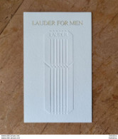 Carte Estée Lauder For Men - Modernas (desde 1961)