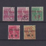 CHINA Hoi Hao FRANCE 1906, Sc# 34-38, CV $47, Part Set, Used - Usati