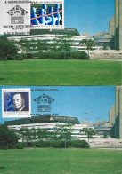 BGH, TRADE UNION CONFERENCE, RICHARD COUDENHOVE KALERGI, AUSTRIA CENTER,1994, 2XMAXIMAL CARD, VIENNA, AUSTRIA - Usines & Industries