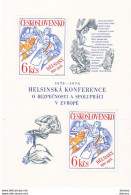 TCHECOSLOVAQUIE 1976 CSCE EUROPE Yvert BF 39, Michel Block 33 NEUF** MNH Cote 10 Euros - Blocs-feuillets