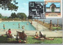 KARL SPLATZ CITY BAY OPEN DOOR DAY, SWIMMING POOL, 1995, MAXIMAL CARD, VIENNA, AUSTRIA - Monuments