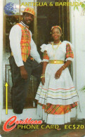 ANTIGUA & BARBUDA - GPT - C&W - 97CATA - THE NATIONAL DRESS - NORMAL ZERO (HIGHLY USED) - Antigua E Barbuda