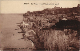 Delcampe - CPA AULT - La Plage Et Les Falaises (121282) - Ault