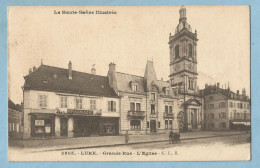 UR0309  CPA  LURE (Haute-Saône) Grande Rue  - L'Eglise  -  PHARMACIE   ++++++++++++++++ - Lure
