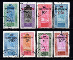 Haute Volta  - 1924  - Tb Antérieurs Surch  - N° 33 à 40 - Oblit - Used - Used Stamps
