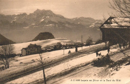 LEYSIN - Leysin En Hiver Et La Dent Du Midi  (2 Scans) - Leysin