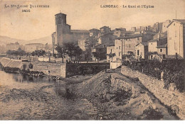 LANGEAC - Le Quai Et L'Eglise - Très Bon état - Langeac