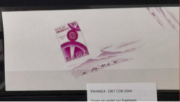 Rwanda 1967 COB Bl 8 Color Proofs Essais Couleur IMPERF ND Europa CEPT Naples Napoli Exposition Volcan Volcano Volkan - Volcans
