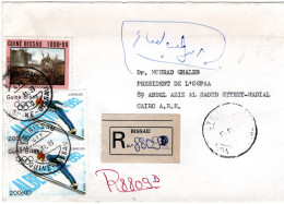 80279 - Guinea-Bissau - 1999 - 1000P Philexfrance '89 MiF A R-Bf BISSAU -> LISBOA (Portugal) -> ... (Ägypten) - Guinée-Bissau