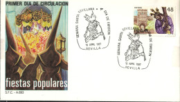Espagne Enveloppe 1er Jour 1987 Semaine Sainte Sévillanne - FDC
