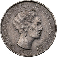 Luxembourg, Charlotte, 5 Francs, 1962, Cupro-nickel, TTB, KM:51 - Lussemburgo