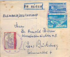1960 , PANAMÁ , ADMINISTRACIÓN DE CORREOS , FRONTAL CIRCULADO , CORREO AÉREO , VIA AÉREA , AIR MAIL - Panama