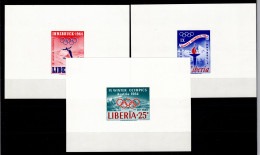 Liberia 612-614 B Postfrisch Als Einzelblöcke, Olympiade Innsbruck #OD706 - Liberia