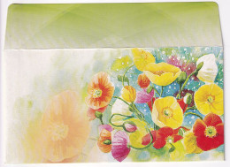 'Mouth Painting' Envelope / Cover, Art By Disabled / Handicap Person, Done By Www.imfpa.org, Flower, Plant, - Autres & Non Classés