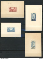 BS235 Colonies Dont Maroc épreuves De Couleurs N° 63+66+69+72 Sans Chiffres Dans Le Cartouche +certificat D'authenticité - Collections (en Albums)