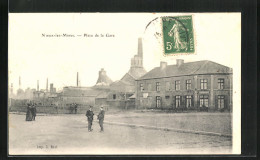 CPA Noeux-les-Mines, Place De La Gare - Noeux Les Mines