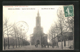 CPA Noeux-les-Mines, Eglise Sainte-Barbe Des Mines De Noeux - Noeux Les Mines