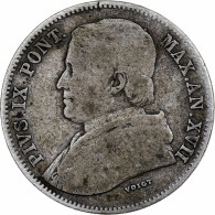 États Pontificaux, Pie IX, 20 Baiocchi, 1862, Rome, Argent, TB, KM:1360 - Vaticano