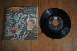 MARLENE JOBERT DIT PREVERT EP 1978 POESIE - 45 T - Maxi-Single