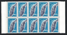 1966 TAAF - ANTARTICO FRANCESE - Yvert N. 22 MNH** BLOCCO DI DIECI - Autres & Non Classés