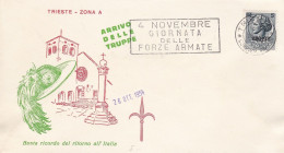 1954 TRIESTE A - N. 168 Su Busta Ricordo Del Ritorno All'Italia - Autres & Non Classés