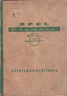 1953 OPEL REKORD OLYMPIA ORIGINAL USER MANUAL GUIDE BOOK - KFZ